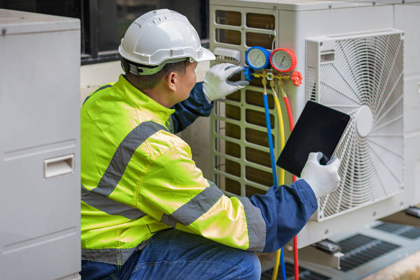 Professional Air Duct Cleaning technician working in Bridgewater, VA